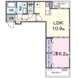 神奈川県川崎市中原区木月3【アパート】の間取り