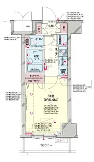 パレステュディオ早稲田ParkView【2階】の間取り