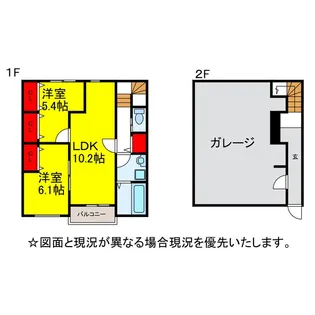 櫻Garageの間取り