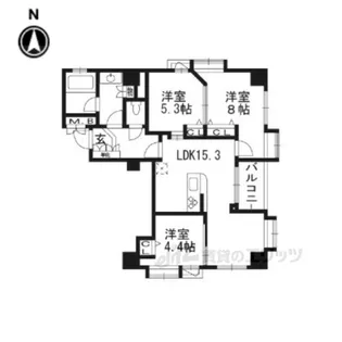 プリオーレ京都三条高倉【2階】の間取り