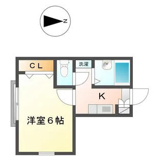 アザレ中丸子【2階】の間取り