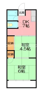 クリスタル・コーポ【2階】の間取り