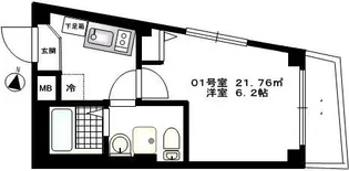 東京都江東区新大橋2【マンション】の間取り