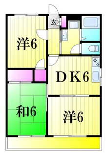 エスパサール福生【3階】の間取り