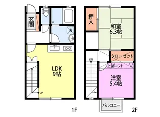 アビタシオン【1階】の間取り