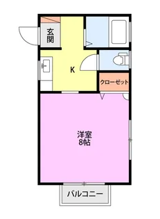 新潟県新潟市中央区長潟1【アパート】の間取り