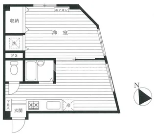 クイーンズ上目黒【3階】の間取り