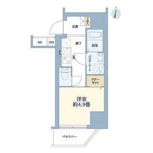 AZEST武蔵小杉【8階】の間取り