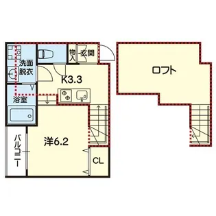 ステラ熊大前【1階】の間取り