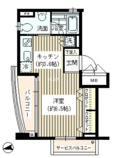 アンシャンテ世田谷【5階】の間取り