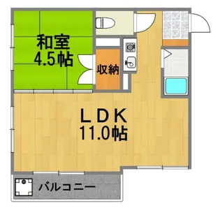 セントポーリア拝島【1階】の間取り