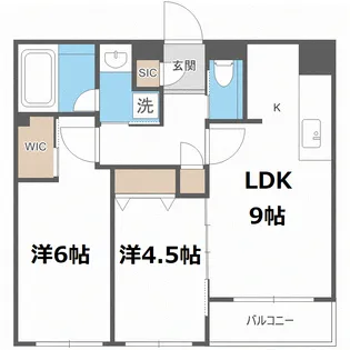 LiveCasa白石【4階】の間取り