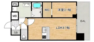 大阪府大阪市阿倍野区天王寺町北1【マンション】の間取り