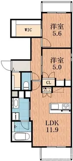 Maison de Mine Nagai Park Est.【2階】の間取り