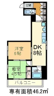ペルレ五十嵐【3階】の間取り
