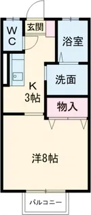 ロイヤルフォレストF棟【1階】の間取り