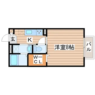 DーROOM小松島【1階】の間取り