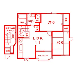 フローフリー【2階】の間取り