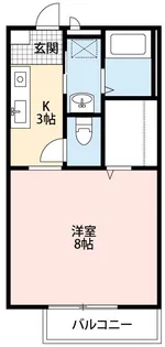 Heights Ju Eiyu (ハイツ ジュ,エイユー)【1階】の間取り