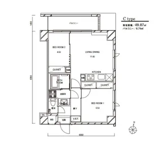 The MEGURO【2階】の間取り