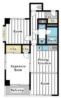 ユニテ大森【1階】の間取り