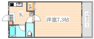 ふろんてぃあはこざき【1階】の間取り