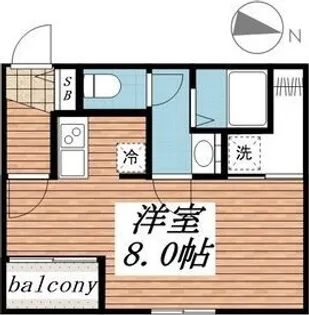 カーサトリプルエー【1階】の間取り