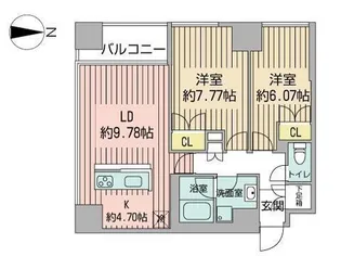 グランカーサ裏参道【7階】の間取り