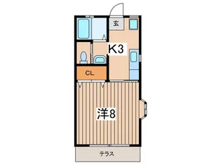ハッピータチバナ【2階】の間取り