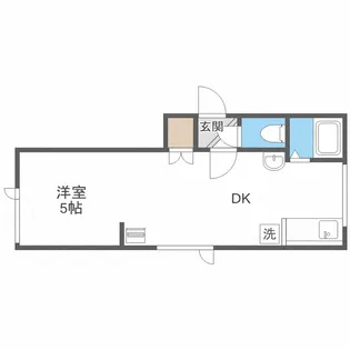 北海道札幌市中央区北一条西20【アパート】の間取り