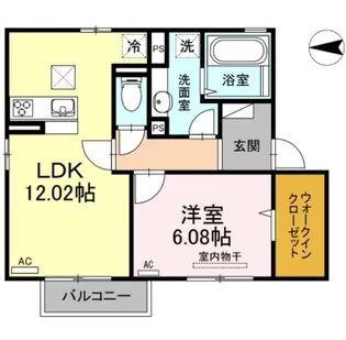 ユーコパン下郡【1階】の間取り