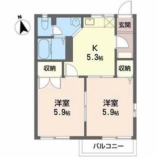 フレグランスリバティ A【2階】の間取り