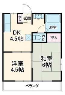 ビラ岩淵【2階】の間取り
