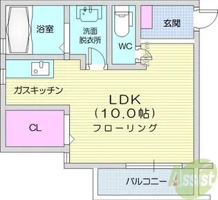 サンシティ山手町【1階】の間取り