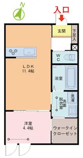 クレイス(KLEIS)【1階】の間取り