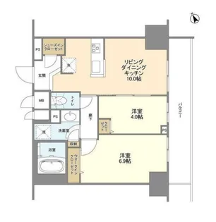 BLESS蔵前【11階】の間取り