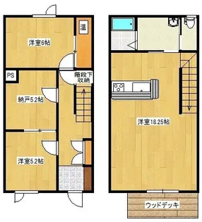 サンエコテラス【1階】の間取り