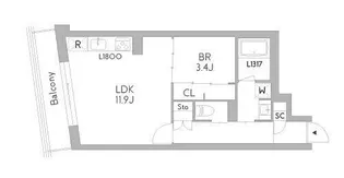 GranDuo荻窪3【4階】の間取り