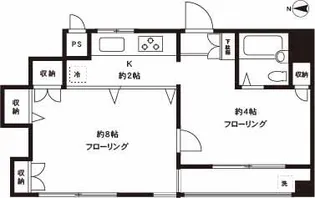 東京都世田谷区代沢4【マンション】の間取り