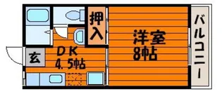 アレイハイム伊福【2階】の間取り