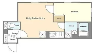 ウェルスクエアイズム下北沢WEST【2階】の間取り