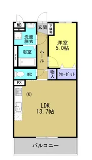 プランドールソフィアVI【2階】の間取り