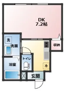シャンテ四ツ井【1階】の間取り