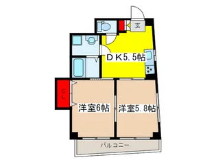 アビタシオンYKB【4階】の間取り