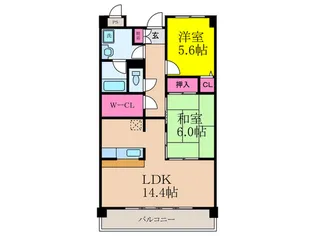 エバーグレイス【2階】の間取り