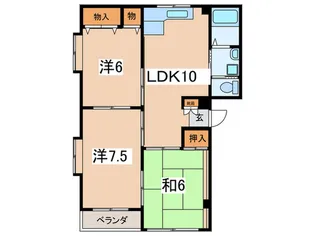 サユリマンション【2階】の間取り