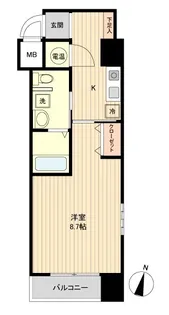アントラ立町【6階】の間取り