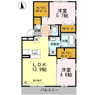 黒石ヒルズ【2階】の間取り