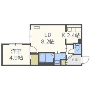 Bbloom 14 ブルーム14【3階】の間取り