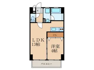 エスズ・イン南【7階】の間取り